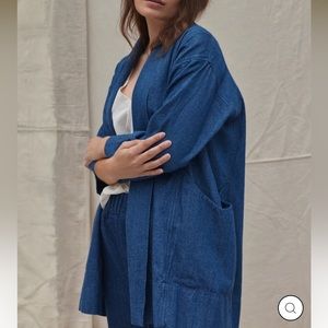 Elizabeth Suzann Clyde Jacket Indigo Denim 1X/2X